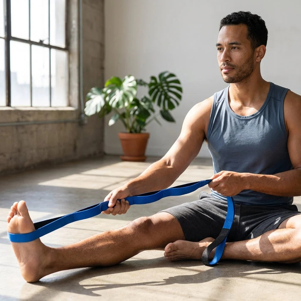 Adjustable Strap With Loops For Flexibility Training