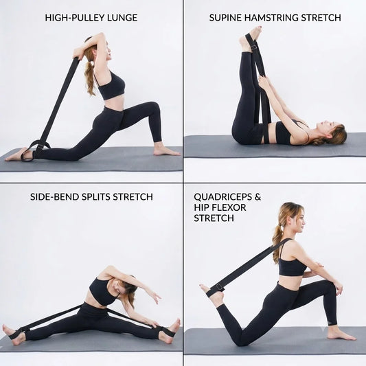 Adjustable Stretching Strap For Deep Flexibility Work