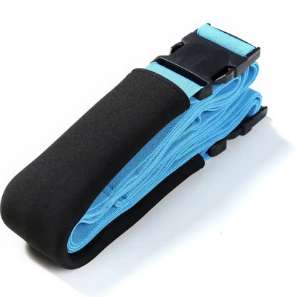 Adjustable Yoga Stretch Strap For Flexibility Training - Blue