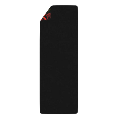 Aesthetic Yoga Mat With Lotus & Breath Design - 24x68