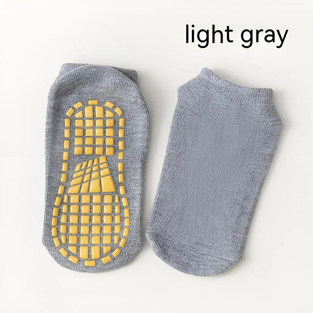 All Season Sports Socks With Grips For Every Age - Gray / 1-5 Years