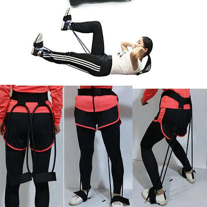 Ankle Resistance Bands With Foot Pedal Design