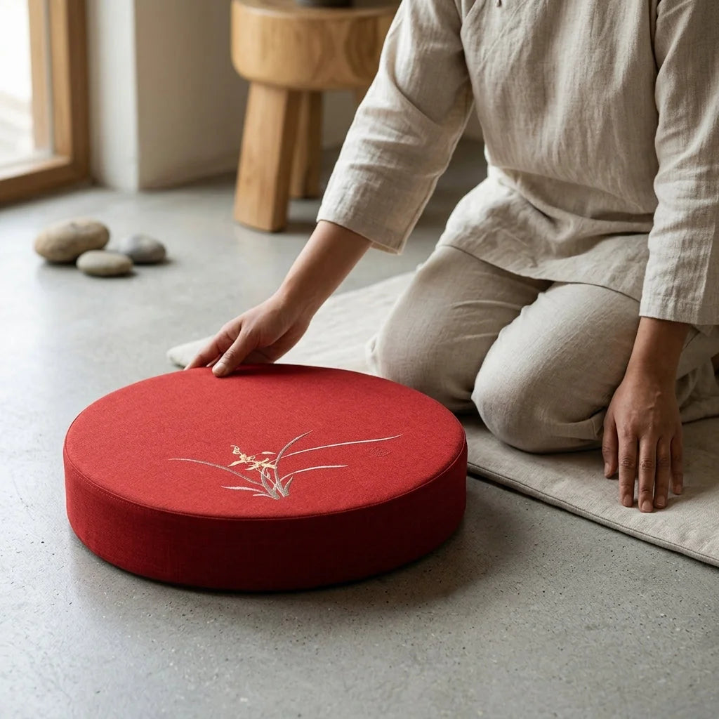 Artisan Floor Pouf Cushion For Calm & Comfort