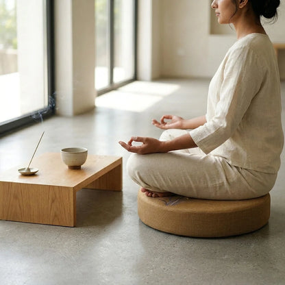 Artisan Floor Pouf Cushion For Calm & Comfort