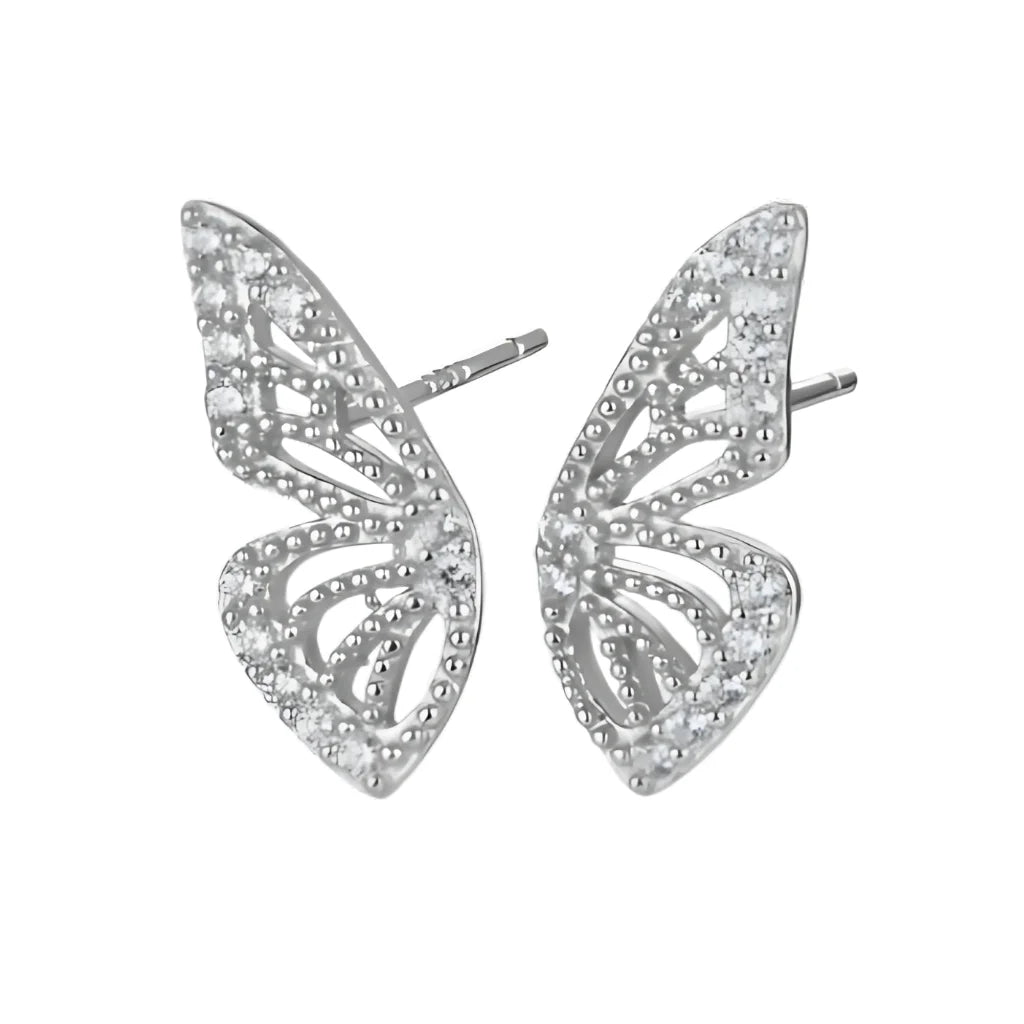 Asymmetrical Butterfly Small Boho Earrings