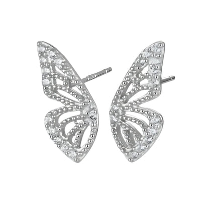 Asymmetrical Butterfly Small Boho Earrings