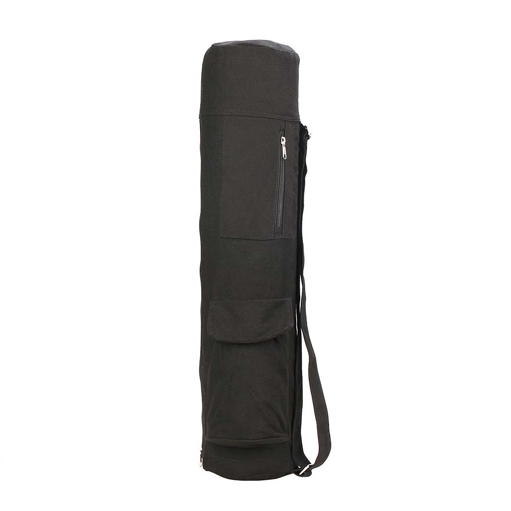 DURABLE CANVAS YOGA MAT BACKPACK WITH MULTIPLE POCKETS