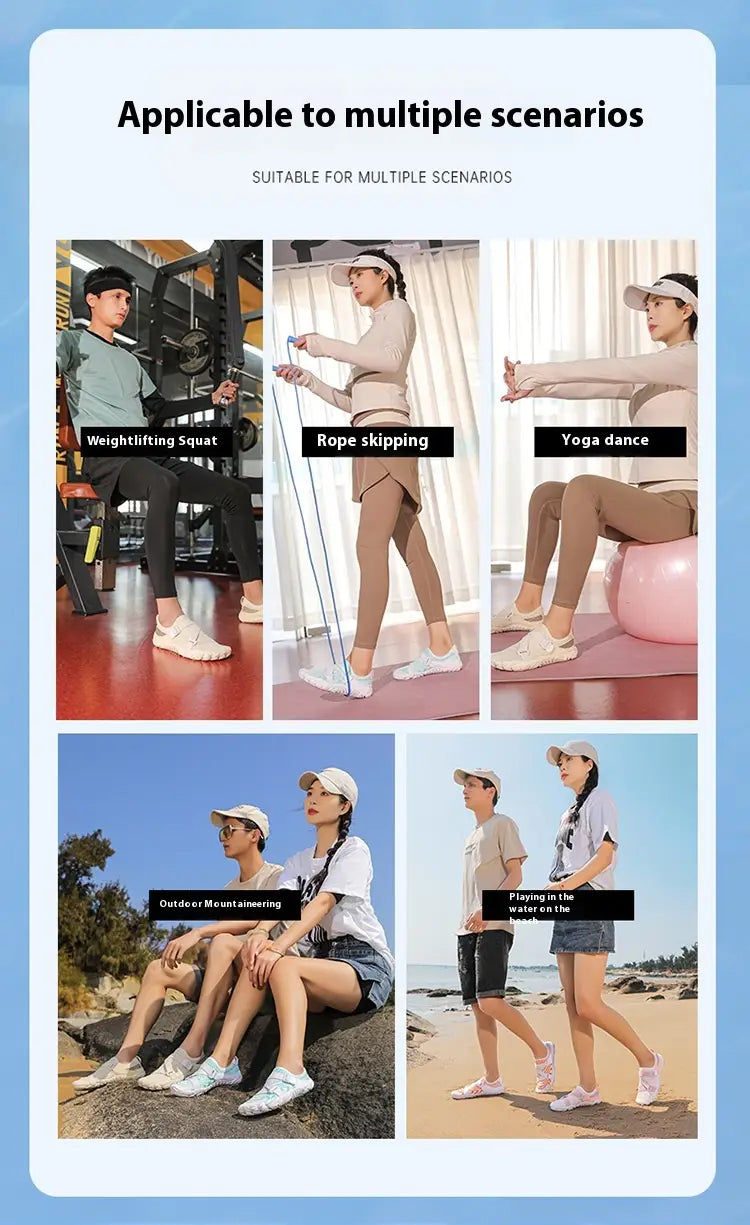 Outdoor Yoga Shoes With Breathable Mesh And Grip Sole