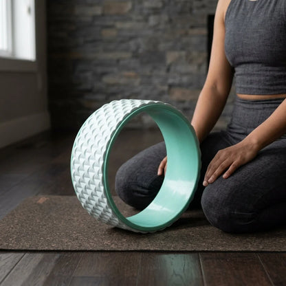 Back Stretcher Wheel With 3D Massage Texture - Green