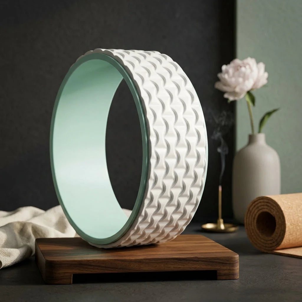 Back Stretcher Wheel With 3D Massage Texture - Green
