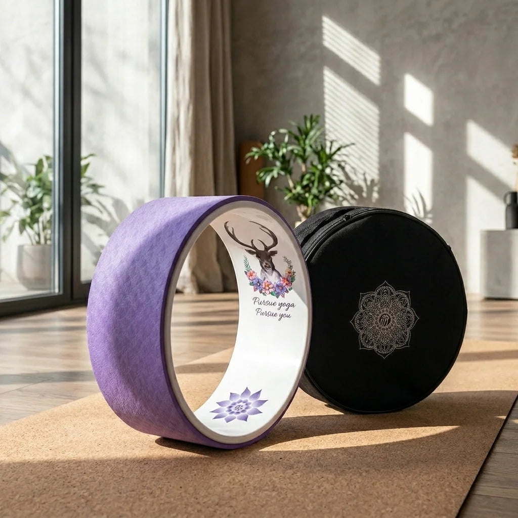 Back Stretching Wheel For Posture & Flexibility Support - Purple