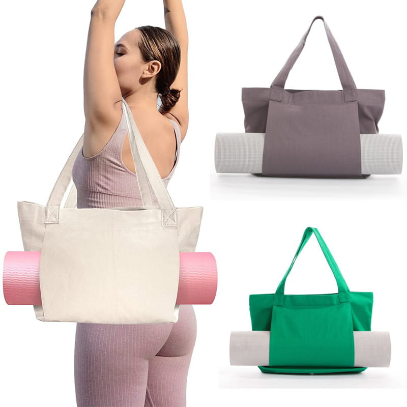 VERSATILE CANVAS YOGA MAT BAG – SPACIOUS & STYLISH CARRIER