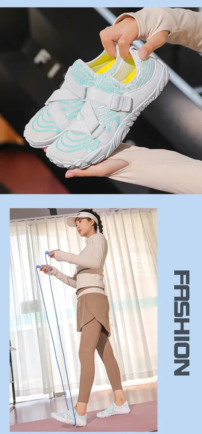 Outdoor Yoga Shoes With Breathable Mesh And Grip Sole
