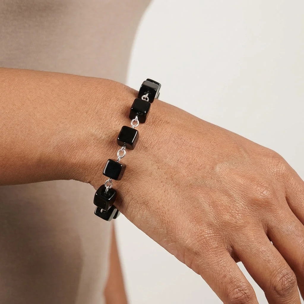 Bead Bracelet Black For Everyday Grounding - Black