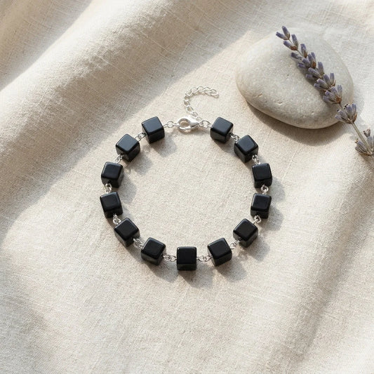 Bead Bracelet Black For Everyday Grounding - Black