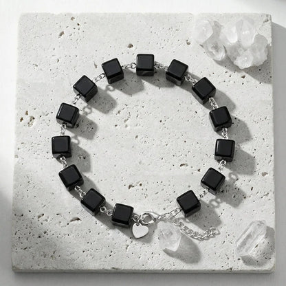 Bead Bracelet Black For Everyday Grounding - Black