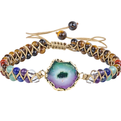 Bead Bracelets With String For Everyday Balance - Lapis G424