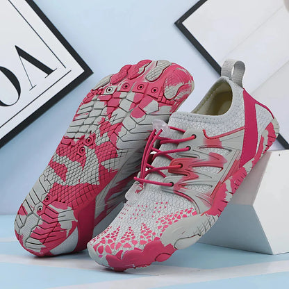 Best Shoes For Yoga With Breathable Mesh Design - Rose Red / 35