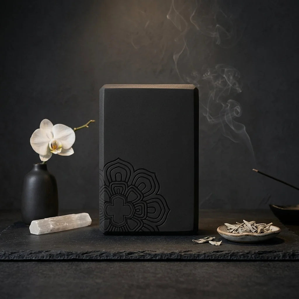Black Yoga Blocks For Balance And Flexibility Support