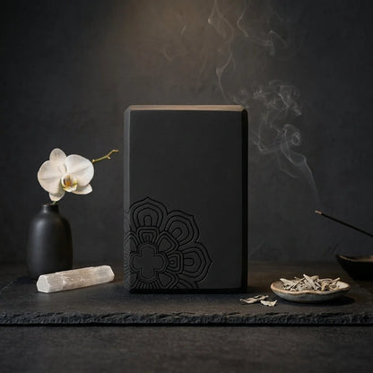 Black Yoga Blocks For Balance And Flexibility Support