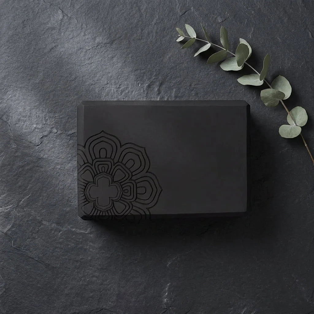 Black Yoga Blocks For Balance And Flexibility Support