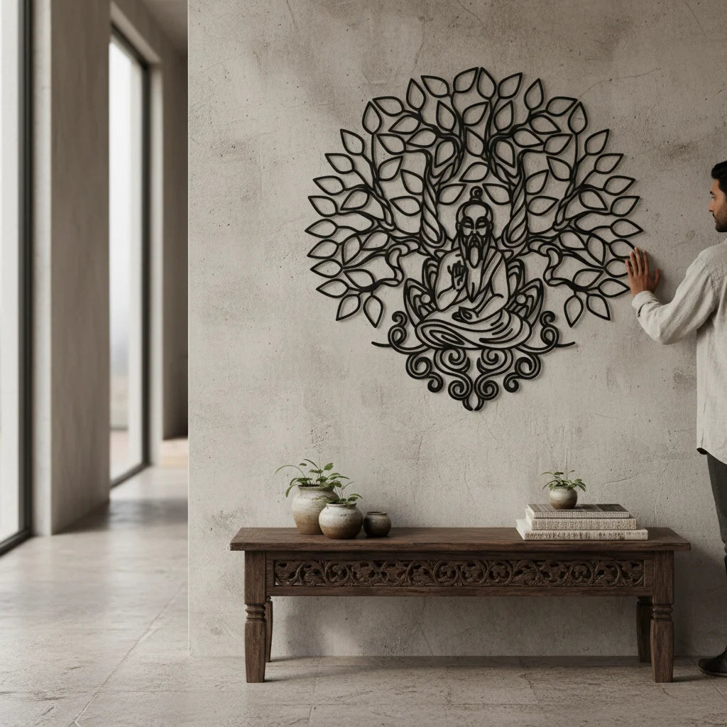 Bodhi Tree Metal Wall Art Decor For Sacred Spaces