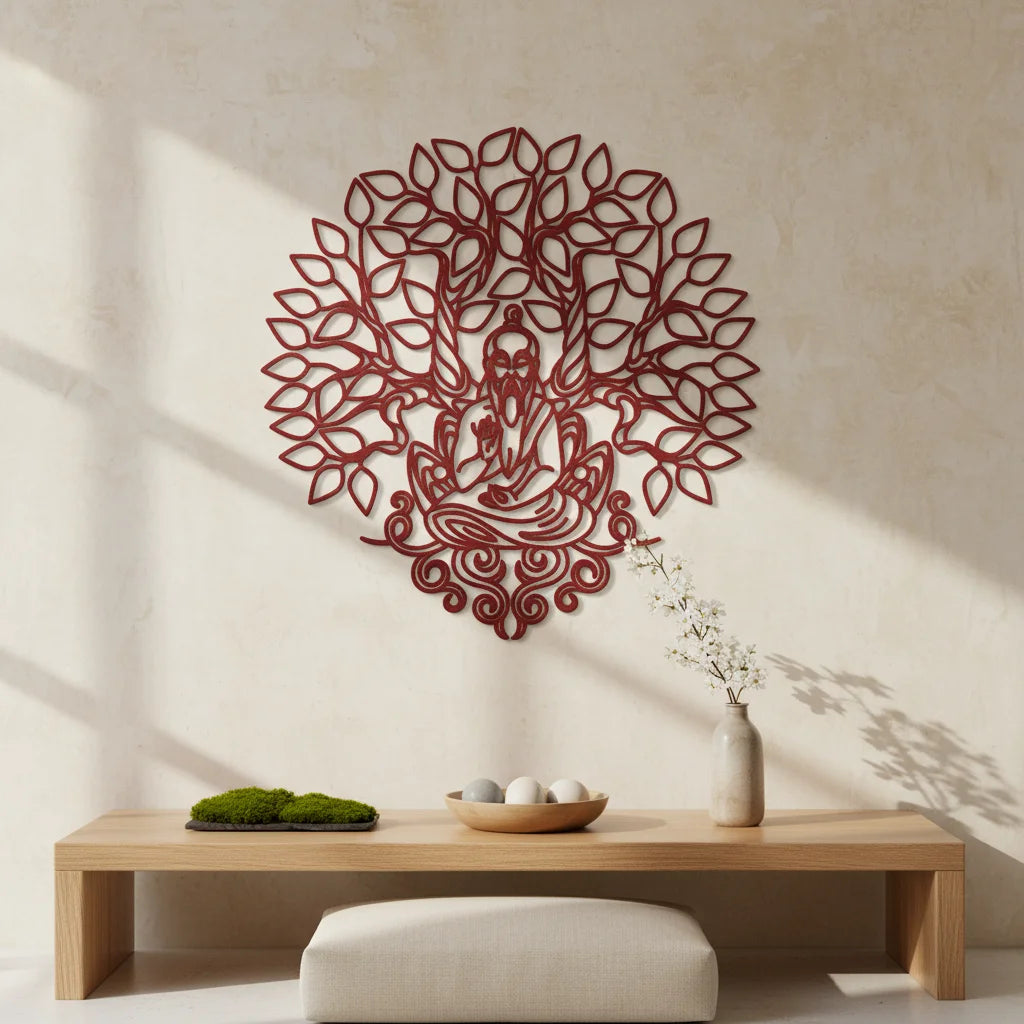 Bodhi Tree Metal Wall Art Decor For Sacred Spaces