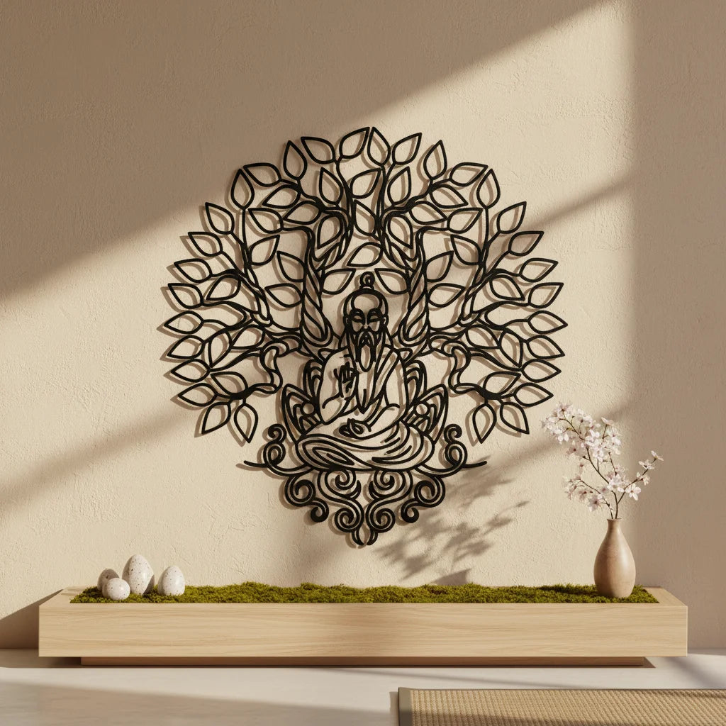 Bodhi Tree Metal Wall Art Decor For Sacred Spaces
