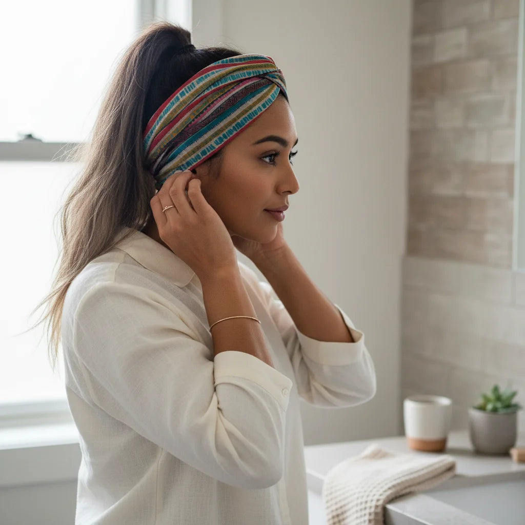 Boho Bandeau Headbands With Floral Summer Design