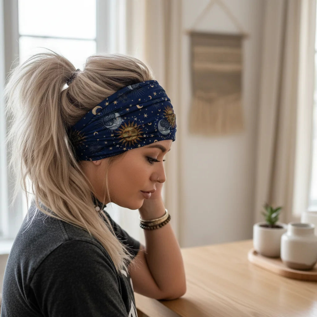 Boho Bandeau Headbands With Floral Summer Design