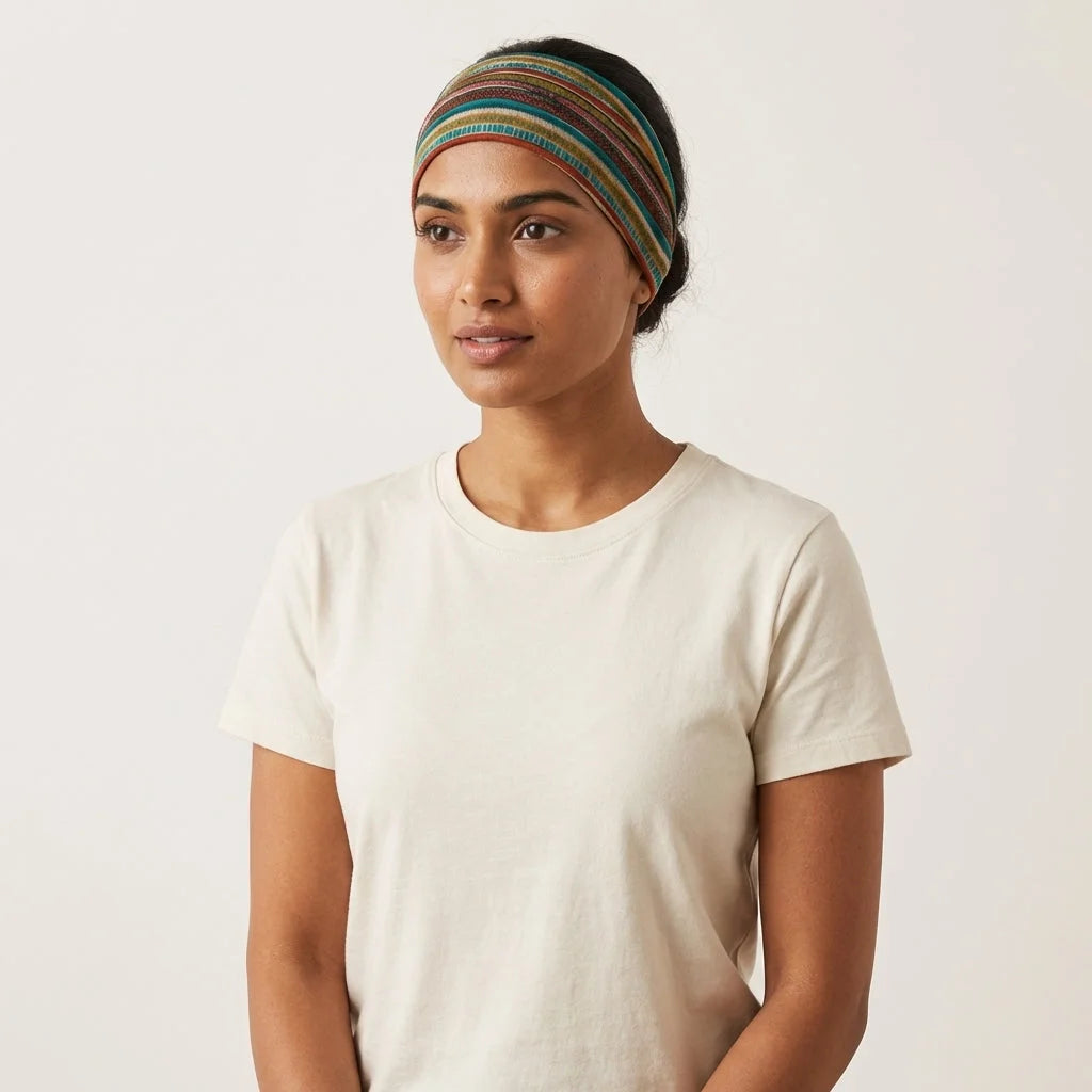 Boho Bandeau Headbands With Floral Summer Design