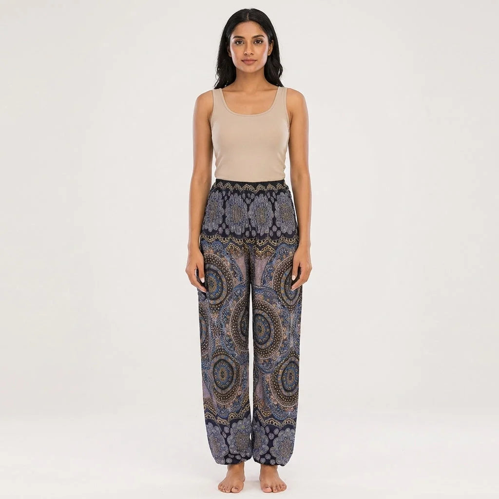 Boho Boho Pants In Vibrant Minimalist Prints
