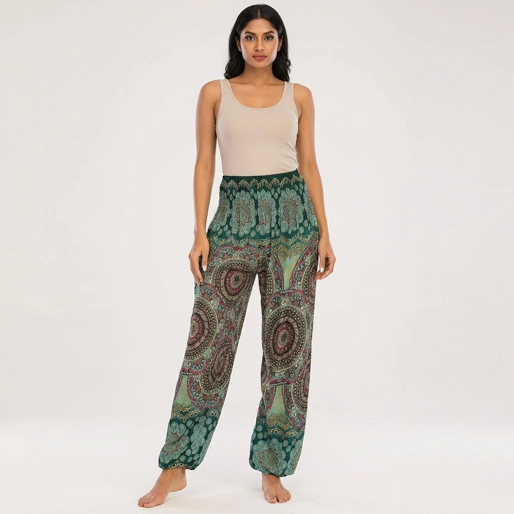 Boho Boho Pants In Vibrant Minimalist Prints