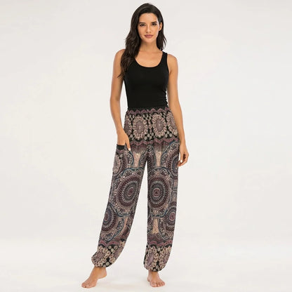 Boho Boho Pants In Vibrant Minimalist Prints