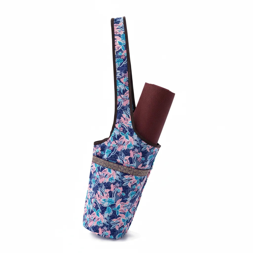Boho Canvas Tote Yoga Bag With Front Pocket