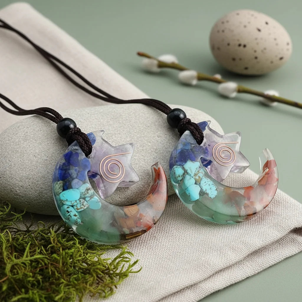 Boho Necklace Pendants With Chakra Stone Energy