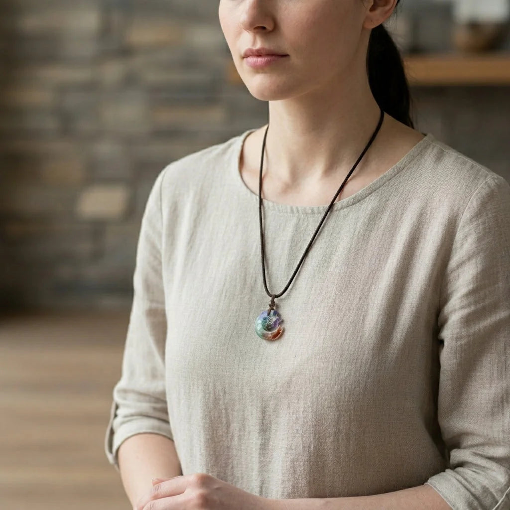 Boho Necklace Pendants With Chakra Stone Energy