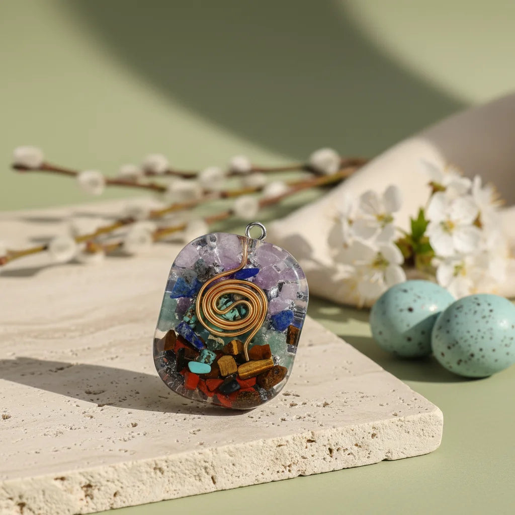 Boho Necklace Pendants With Chakra Stone Energy