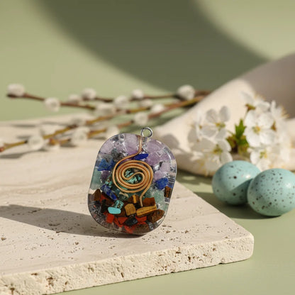 Boho Necklace Pendants With Chakra Stone Energy