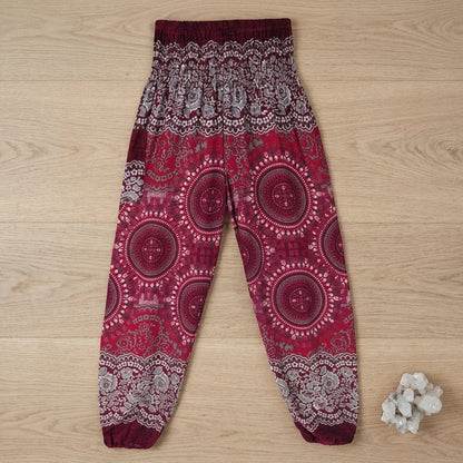Boho Pants Womens High Waist Cotton Trousers
