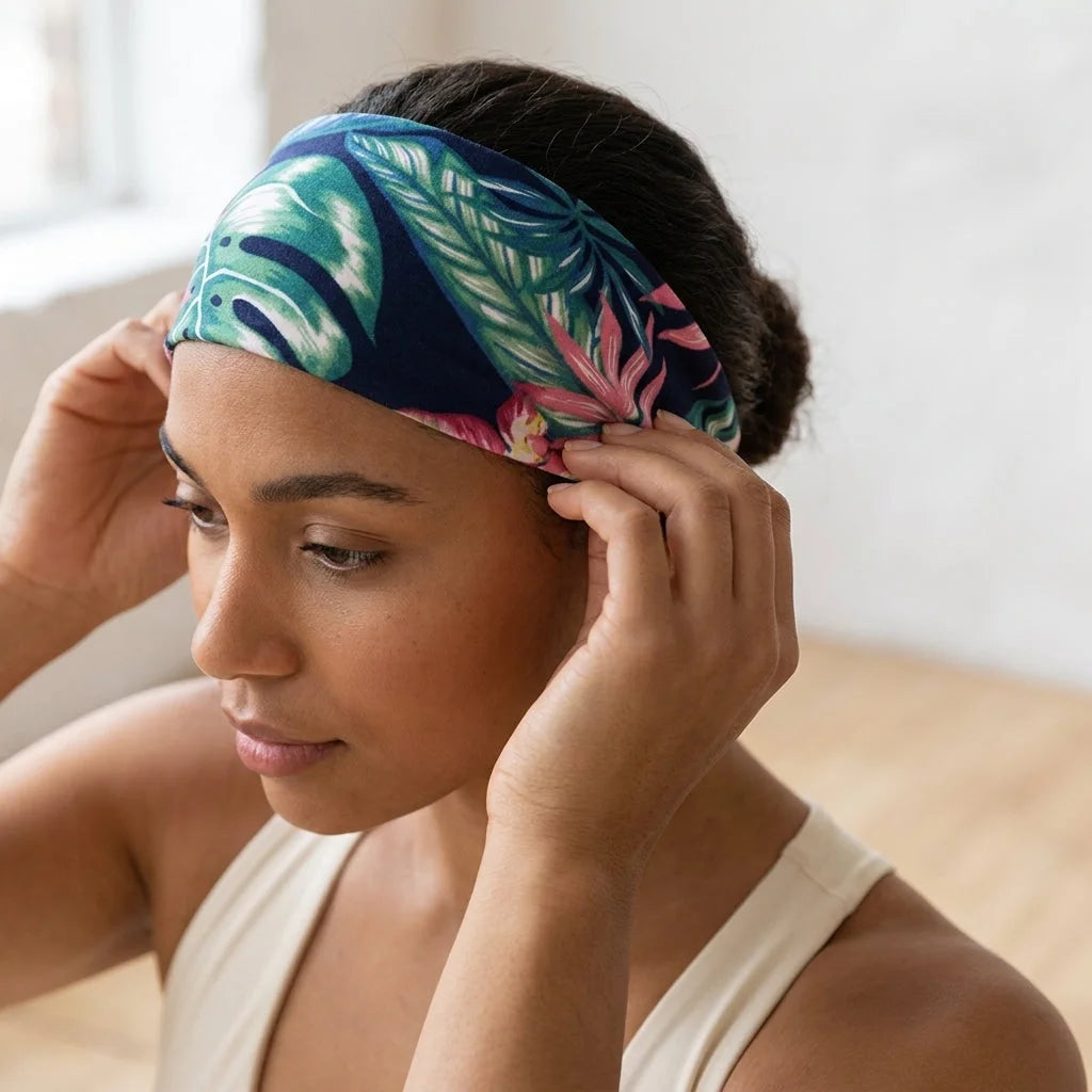 Boho Print Head Band For Women Sports And Wellness