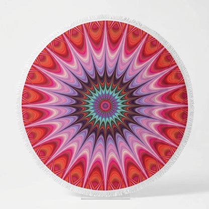 Boho Round Yoga Mat Carpet With Tassels
