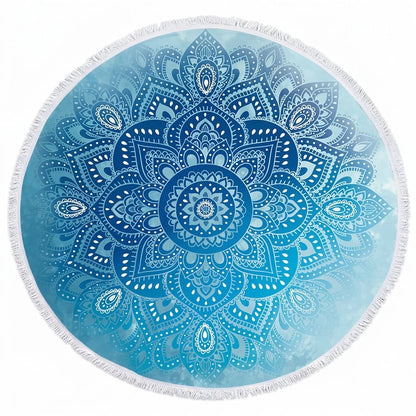 Boho Round Yoga Mat Carpet With Tassels