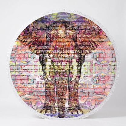 Boho Round Yoga Mat Carpet With Tassels