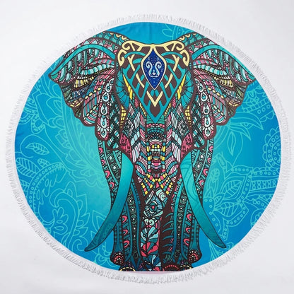 Boho Round Yoga Mat Carpet With Tassels