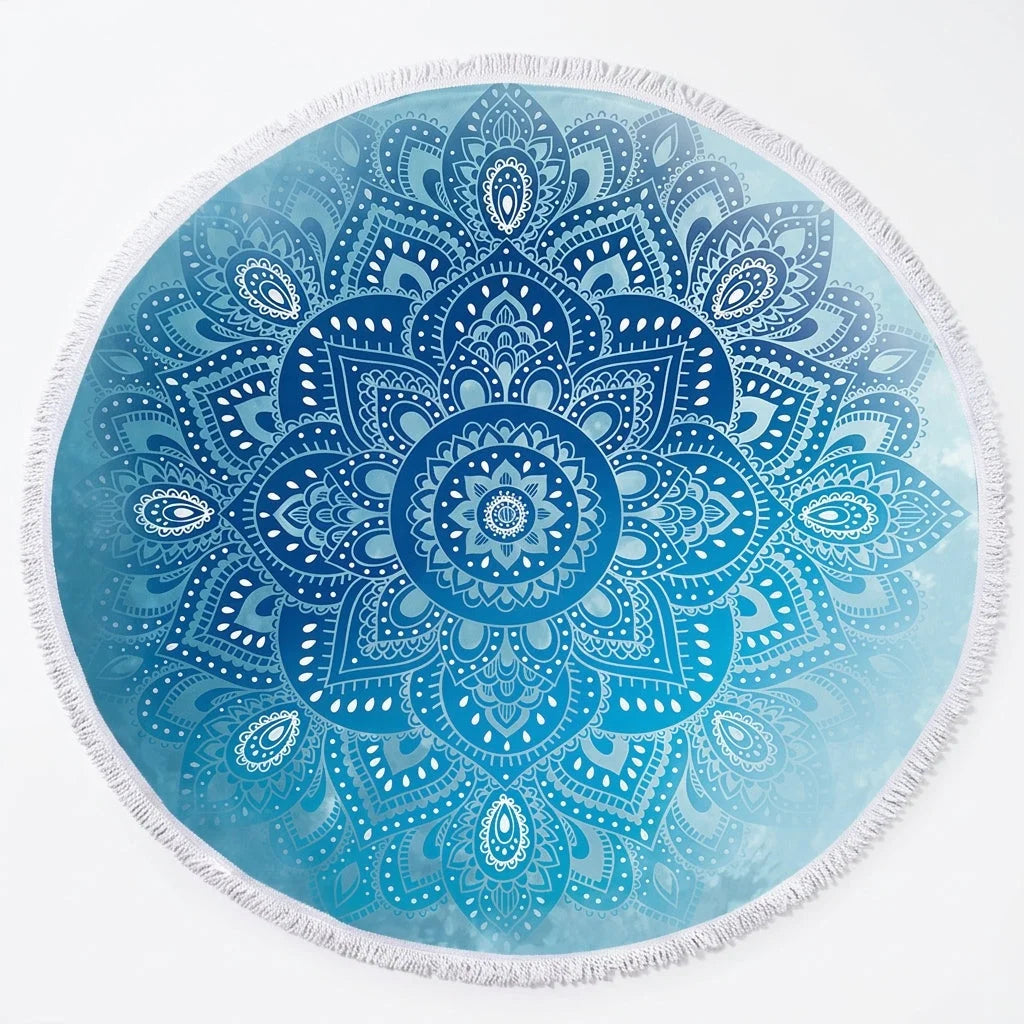 Boho Round Yoga Mat Carpet With Tassels