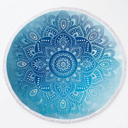 Boho Round Yoga Mat Carpet With Tassels