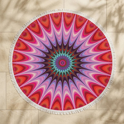 Boho Round Yoga Mat Carpet With Tassels