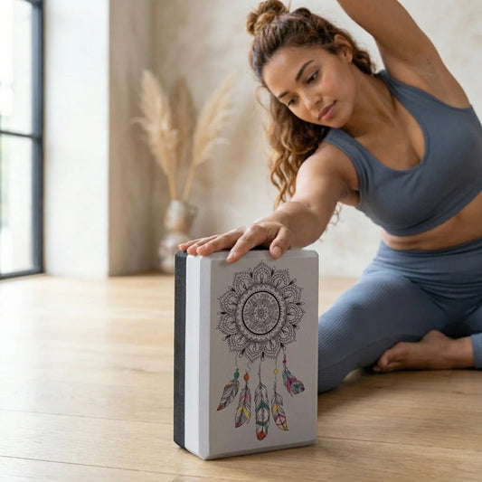 Boho Style Yoga Block Mat For Daily Practice