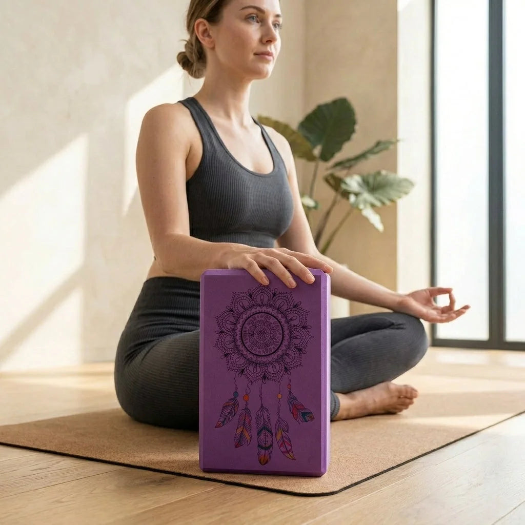 Boho Style Yoga Block Mat For Daily Practice